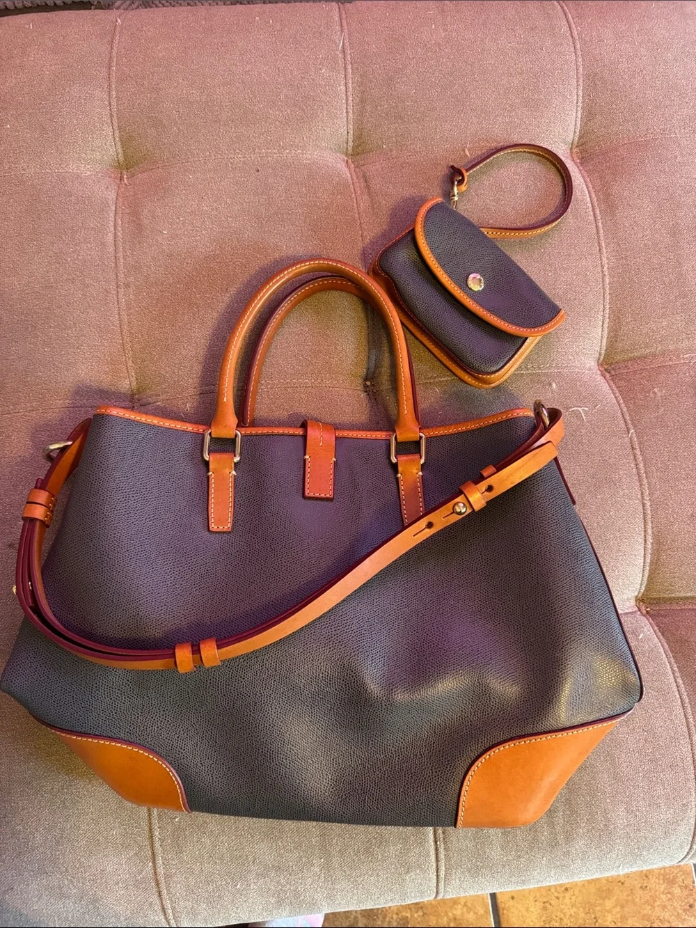 Dooney & Bourke Pebble Shelby Shopper with Wristlet